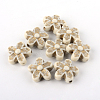 Flower Plating Acrylic Beads PACR-Q102-138A-1