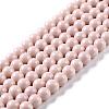 Painted Glass Bead Strands DGLA-S071-10mm-B12-1