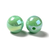UV Plating Rainbow Iridescent Acrylic Beads PACR-D070-01-4