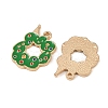 Christmas Alloy Enamel Pendants ENAM-I081-01KCG-03-2