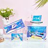 12Pcs 4 Style Laser Iridescent PVC Small Wallets AJEW-CP0005-51-4
