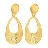 Ion Plating(IP) 304 Stainless Steel Teardrop Stud Earrings for Women EJEW-S227-53G-1