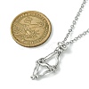 Crystal Cage Holder Necklace NJEW-JN04602-02-4
