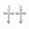 Tarnish Resistant 304 Stainless Steel Cross Pendants STAS-G179-11P-1