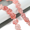 Cherry Quartz Glass Beads Strands G-H023-B10-01-2