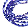 Opaque Glass Beads Strands GLAA-P001-04A-05-2