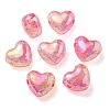 Transparent Crackle Acrylic Beads OACR-P010-14A-1
