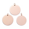 Ion Plating(IP) 304 Stainless Steel Pendants STAS-I311-06RG-2