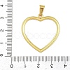 304 Stainless Steel Pendants STAS-K315-02A-G-3