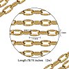 Brass Paperclip Chains LCHA-SZ0001-01G-RS-2