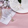 925 Sterling Silver 12 Constellation Necklace Gold Horoscope Zodiac Sign Necklace Round Astrology Pendant Necklace with Zircons Birthday Jewelry Gift for Women Men JN1089F-3