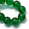 Baking Paint Transparent Glass Round Bead Strands X-DGLA-Q022-8mm-25-2