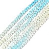 Transparent Gradient Color Glass Beads Strands X1-GLAA-H021-01B-23-2