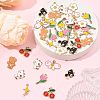 36Pcs 9 Styles Alloy Enamel Pendants ENAM-FS0004-31-6