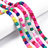 Handmade Polymer Clay Beads Strands CLAY-T020-09-6
