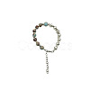 Natural Shoushan Stone Round Beaded Bracelet NC1314-14-1