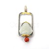 Natural Hetian White Jade with 925 Sterling Silve Pendant MAK-BB50758-A-2