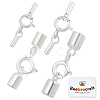 4 Sets 4 Size 925 Sterling Silver Spring Ring Clasps STER-BBC0001-44-1