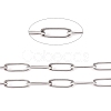 Tarnish Resistant 304 Stainless Steel Paperclip Chains CHS-L022-02B-1