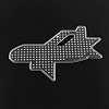 Plane/Airliner ABC Plastic Pegboards used for 5x5mm DIY Fuse Beads DIY-Q009-32-1