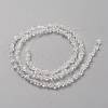 Transparent Solid Color Glass Beads Strands GLAA-L031-01-B01-3