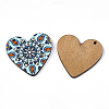 Printed Basswood Pendants WOOD-S045-011D-2