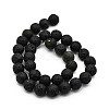 Natural Lava Rock Round Bead Strands X-G-M169-12mm-03-2