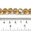 Electroplate Transparent Glass Beads Strands EGLA-A035-T10mm-L17-4
