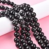 Natural Obsidian Beads Strands G-G099-14mm-24-6