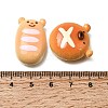 Opaque Resin Imitation Food Cabochons RE-CBA7952-02-3