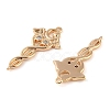 Brass Micro Pave Clear Cubic Zirconia Pendants KK-Q816-16G-2