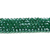 Transparent Electroplate Glass Beads Strands EGLA-A039-T4mm-A10-1
