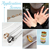 18Pcs 9 Size 201 Stainless Steel Grooved Finger Ring for Men Women STAS-UN0045-60B-EB-6