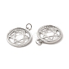 Brass Micro Pave Cubic Zirconia Pendants KK-E068-VB428-3
