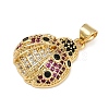 Brass Micro Pave Cubic Zirconia Pendants KK-A260-07A-G-2