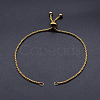 Adjustable 201 Stainless Steel Slider Bracelets Making STAS-S105-JN646-2-4