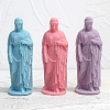 3D Buddhist Woman DIY Food Grade Silicone Statue Candle Molds PW-WG89310-01-3