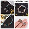 240Pcs 12 Styles Transparent Spray Painted Glass Beads GLAA-AR0001-40-5