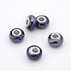 Rondelle Handmade Porcelain Large Hole European Beads OPDL-M009-03-1