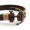 Leather Multi-Strand Bracelets BJEW-P128-35-3