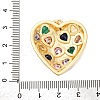 Brass Micro Pave Cubic Zirconia Pendants KK-U076-16G-02-3