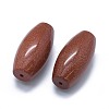 Synthetic Goldstone Two Half Drilled Holes Beads G-G795-11-09-2