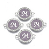 Alloy Enamel Links Connectors ENAM-TAC0003-01S-01M-1