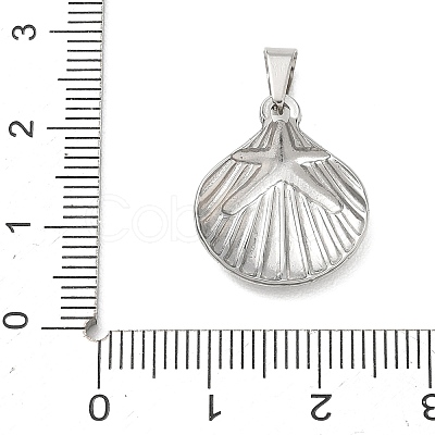 304 Stainless Steel Pendants STAS-B141-06P-1