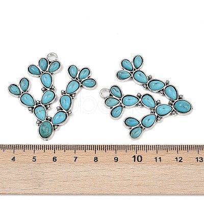 Synthetic Turquoise Pendants FIND-C068-20AS-1