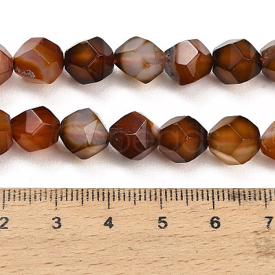 Natural Agate(Dyed & Heated) Beads Strands G-K425-B01-01-1