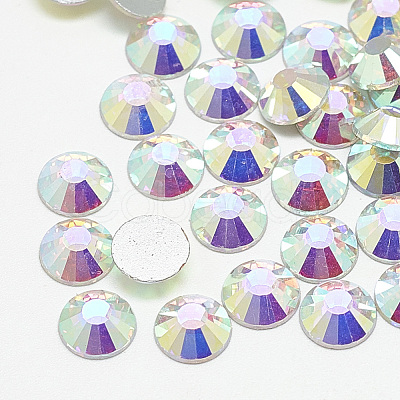 Flat Back Glass Rhinestone Cabochons RGLA-T090-SS6-02-1