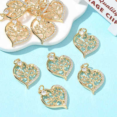 SHEGRACE Valentine's Day Brass Clear Cubic Zirconia Pendants XGRQ3K440-558G-1