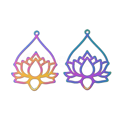 201 Stainless Steel Filigree Pendants SA-CBA8975-01-1