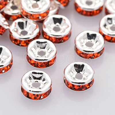 Brass Rhinestone Spacer Beads RB-A014-Z5mm-20S-NF-1